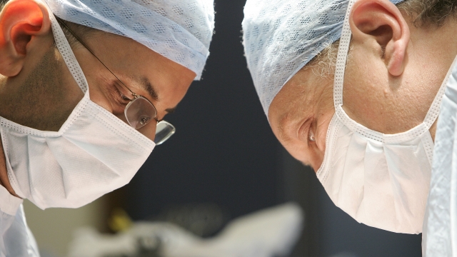 Doctors perform surgery.