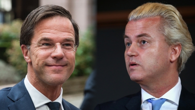 Mark Rutte and Geert Wilders