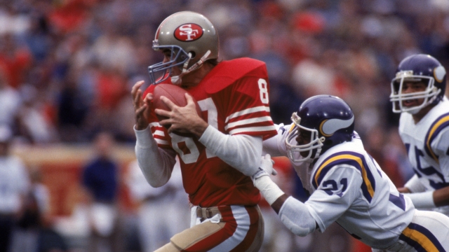 Wide receiver Dwight Clark of the San Francisco 49ers in 1984.