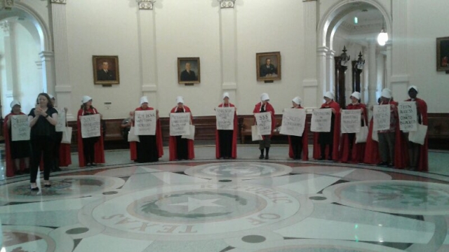 Protesters at Texas Senate