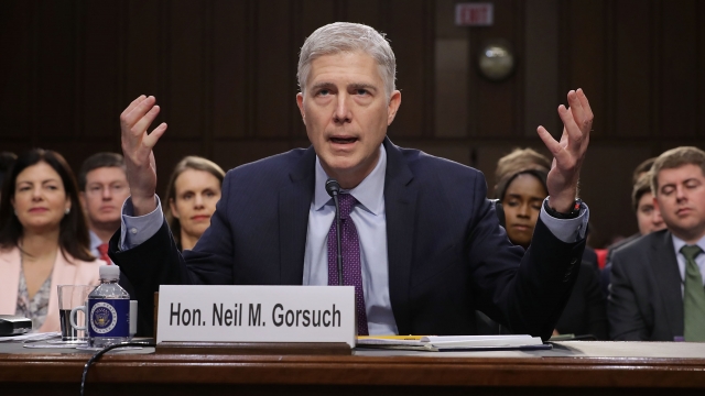 Neil Gorsuch during his hearing