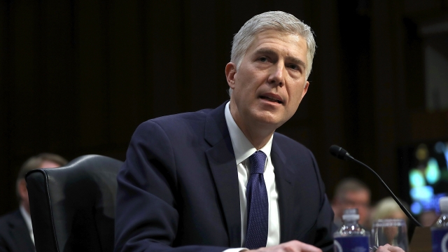 Neil Gorsuch speaks during his Supreme Court confirmation hearing.