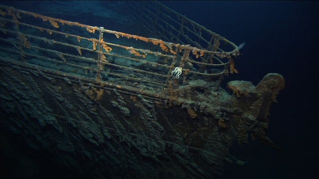 The Titanic shipwreck