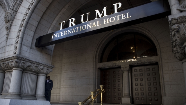 Entrance to Trump International Hotel in Washington, D.C.