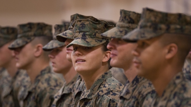 Maria Daume and other U.S. Marines