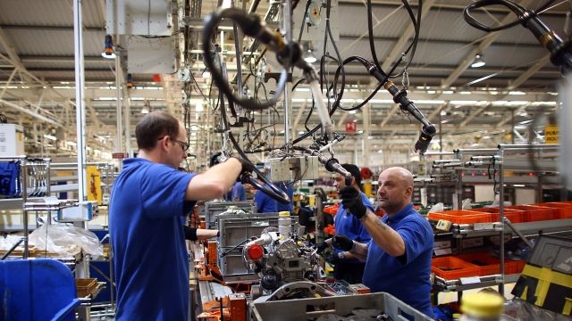 Ford employees working