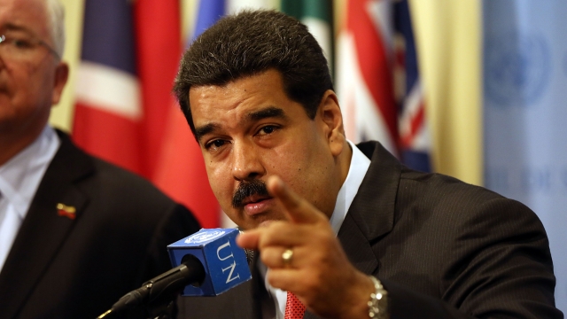Venezuelan President Nicolas Maduro speaks at the United Nations.