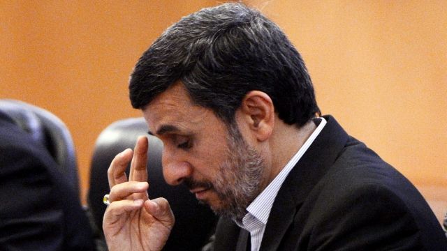 Iran's former President Mahmoud Ahmadinejad