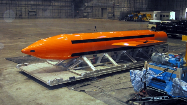 A Massive Ordnance Air Blast, or more commonly known as the Mother of All Bombs.