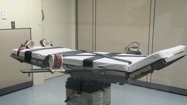Bed used for executions by the Arkansas Department of Correction.