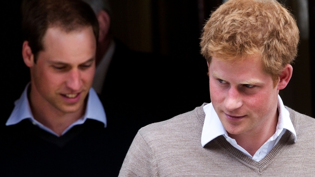 Prince Harry, right, and his brother William, the Duke of Cambridge.