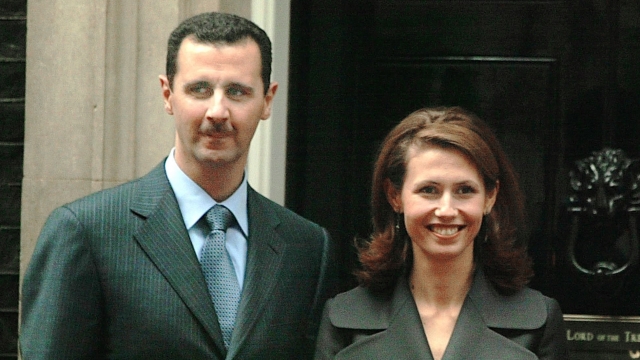 Syrian President Bashar al-Assad and his wife, Asma.