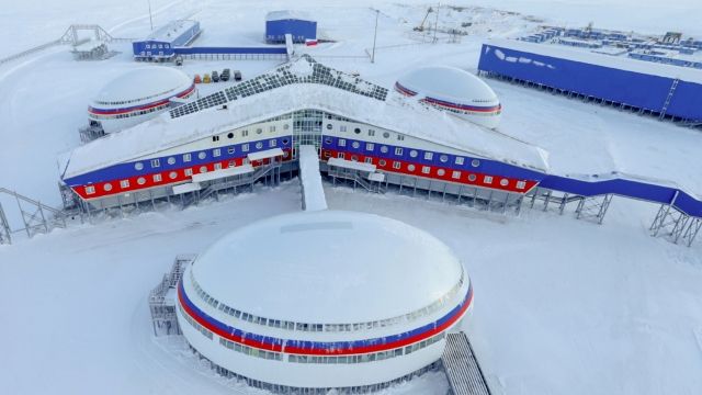 Russia's new military base in the Arctic.