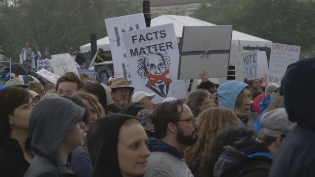Marchers for science in Washington, D.C.
