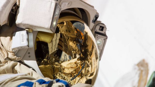 Spacesuit being used on a space walk