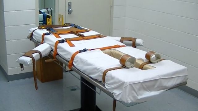 Inside the Arkansas Department of Correction's death chamber.