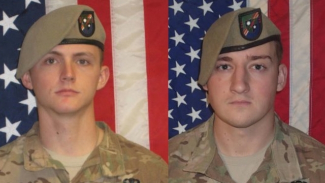 U.S. Army Sgt. Joshua Rodgers and Sgt. Cameron Thomas