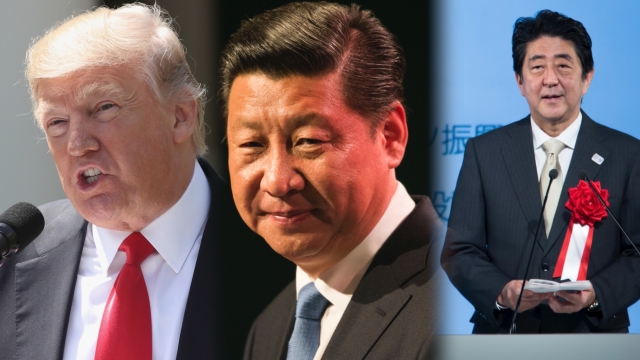 Trump, Xi, and Abe
