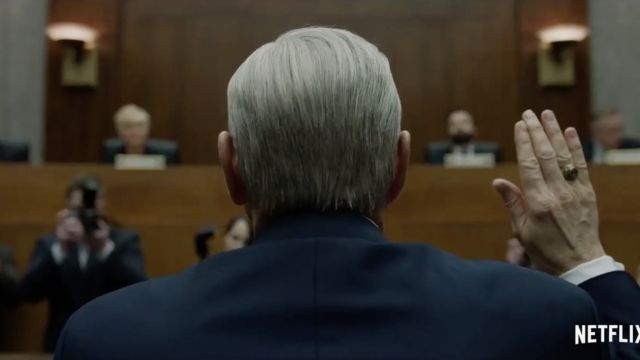 Kevin Spacey as Frank Underwood in Season 5 of House of Cards