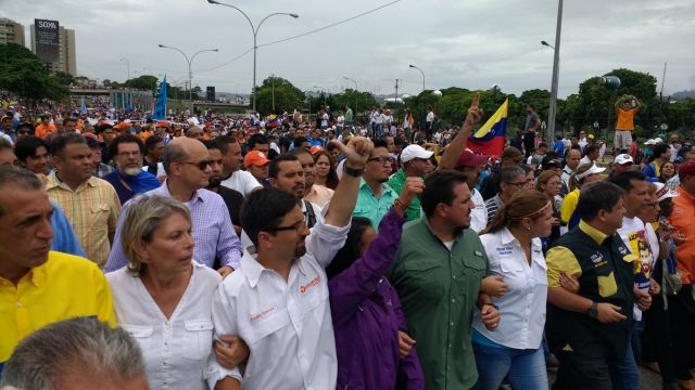 A protest in Venezuela