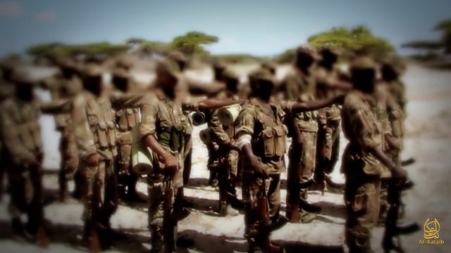 Militants with al-Shabab