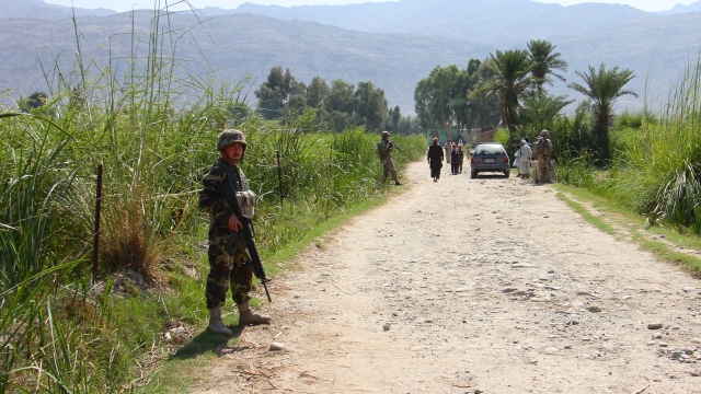 Military patrol in Afghanistan