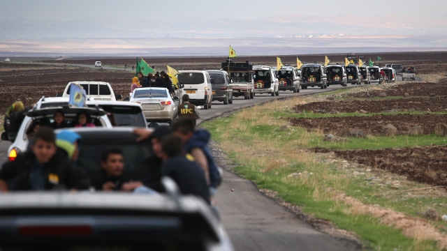 YPG funeral procession in NE Syria