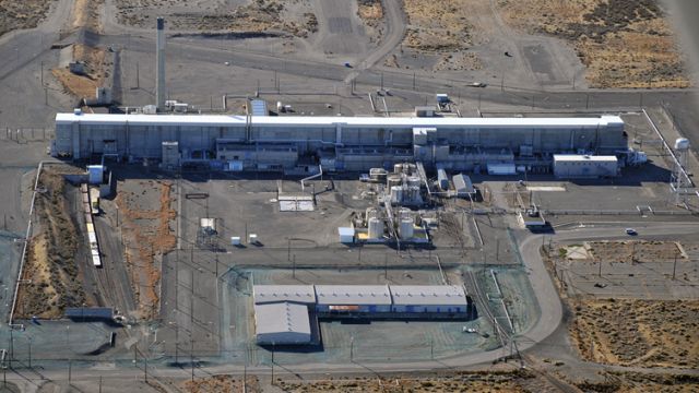 A plutonium extraction facility at the Hanford Site.
