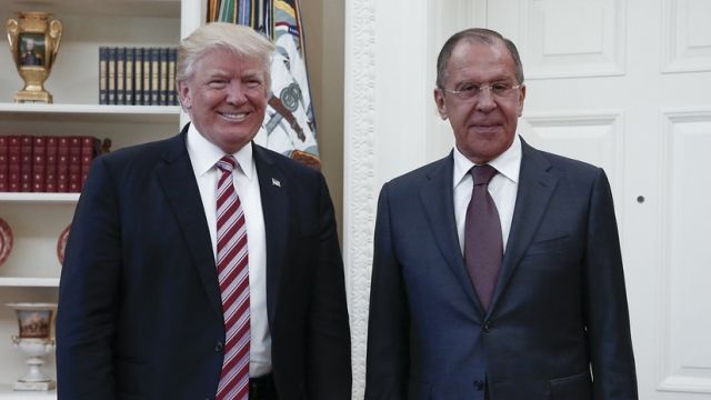 President Trump and Russian Foreign Minister Sergey Lavrov