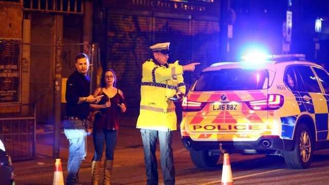 Police at Manchester Arena