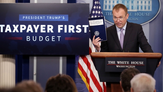 Mick Mulvaney presents President Trump's budget.