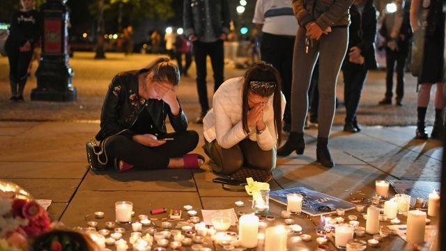 Candlelight vigil for victims of the Manchester bombing