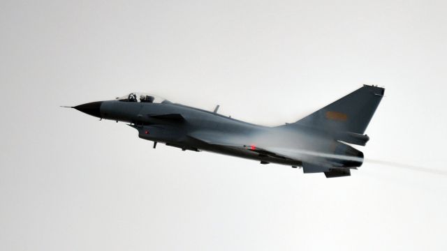A Chinese J-10 fighter