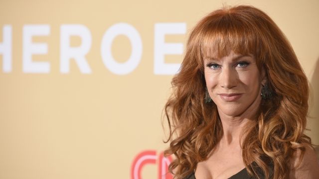 Kathy Griffin poses at a CNN event.
