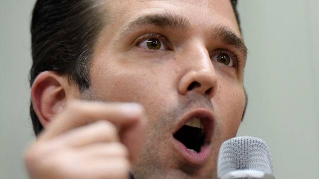 Donald Trump Jr. campaigns for his father