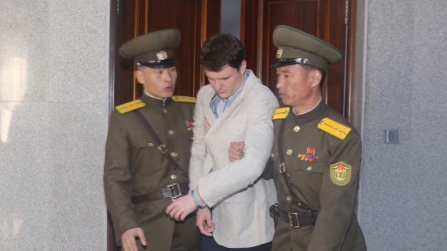 Otto Warmbier during his detainment in North Korea.