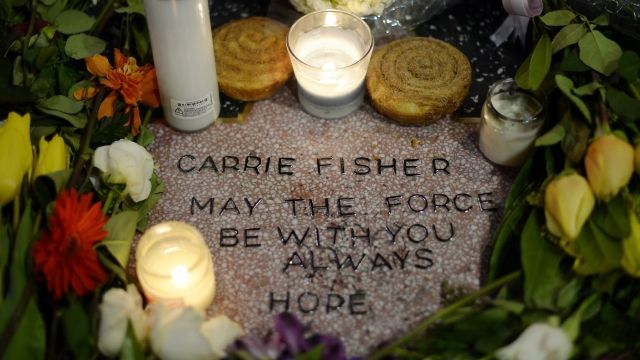 Carrie Fisher memorial
