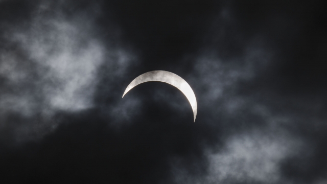 A total solar eclipse as seen from Indonesia in 2016