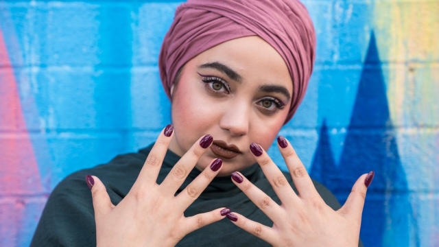 A model wears Halal nail polish