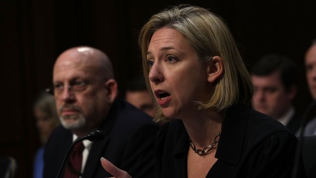 Homeland Security Undersecretary Jeanette Manfra testifies about Russian election interference.