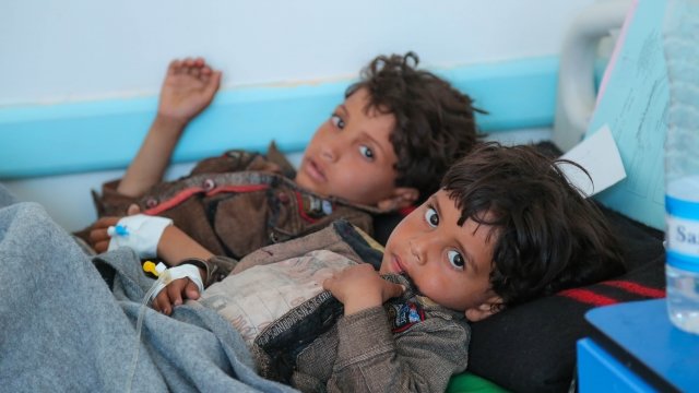 Cholera patients in Yemen