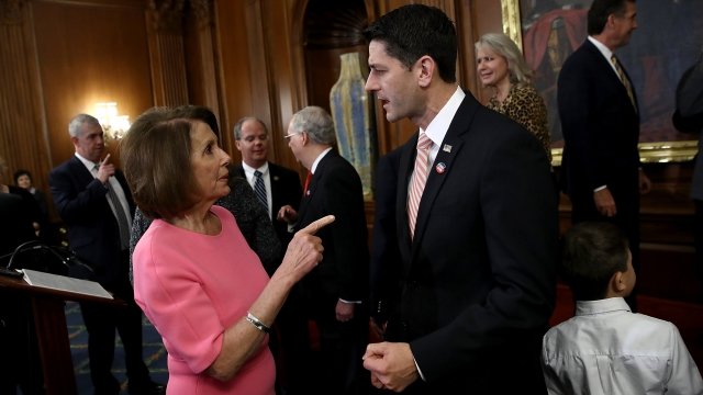 Nancy Pelosi and Paul Ryan