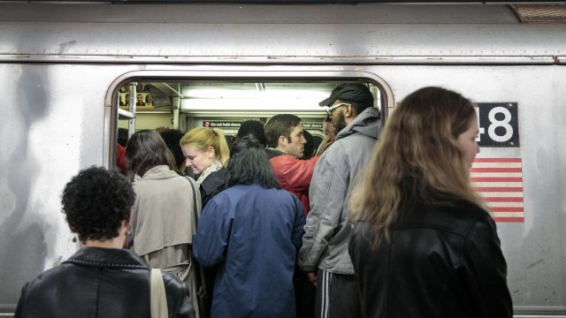 A New York City subway car