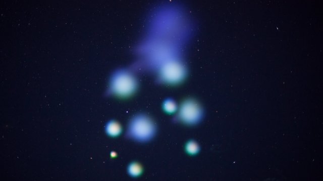 Photograph of NASA vapor tracers.
