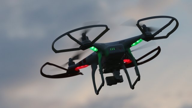 A drone is flown recreationally in New York