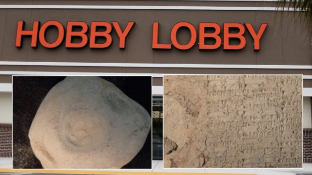 Hobby Lobby, cuneiform tablet and clay bullae.