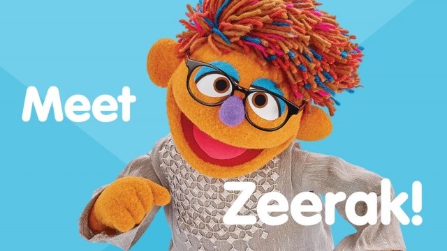 Zeerak, the newest character on Afghanistan's version of "Sesame Street."