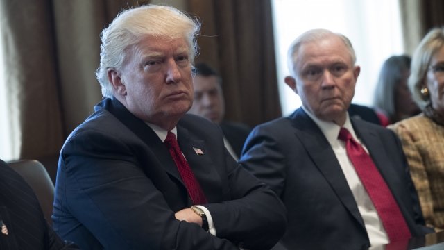 President Donald Trump and Attorney General Jeff Sessions
