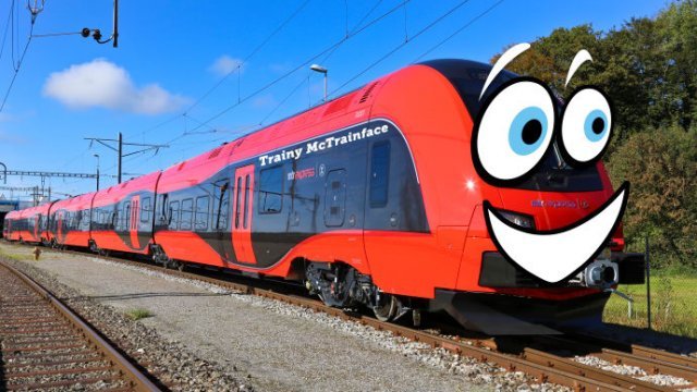 A picture of the newly named train.