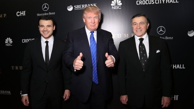 Donald Trump with Emin and Aras Agalarov